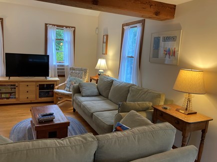 Eastham, walk to Great Pond Cape Cod vacation rental - Comfortable, light-filled living room