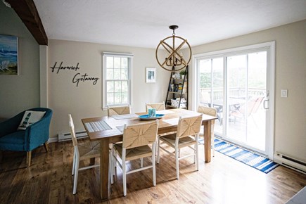 Harwich Cape Cod vacation rental - Our crate and barrel dining table has seating for 6