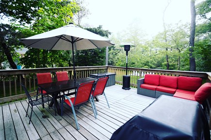 Harwich Cape Cod vacation rental - Oversized deck is perfect for an outdoor meal or lounging on the