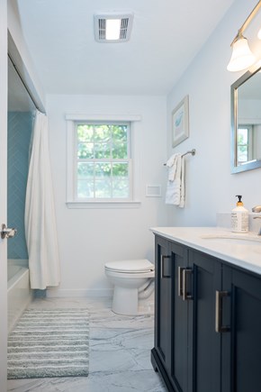 Harwich Cape Cod vacation rental - 2nd floor full bathroom with luxurious fixtures
