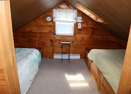Sandwich Cape Cod vacation rental - Bedroom #3 with 2 Twins on 2nd Floor/ NOTE:low ceiling height.