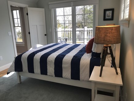 West Yarmouth Cape Cod vacation rental - Private Master Bedroom deck offers views of Lewis Bay.