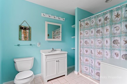 Brewster Cape Cod vacation rental - Queen bedroom walk-in shower.