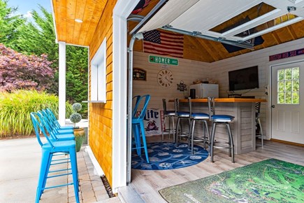 Brewster Cape Cod vacation rental - Pool cabana just off the pool hardscape