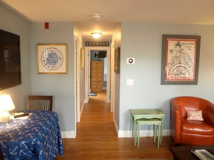 Provincetown Cape Cod vacation rental - Hallway to the bedroom which is in the back.