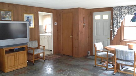 South Dennis Cape Cod vacation rental - Porch with dining table.