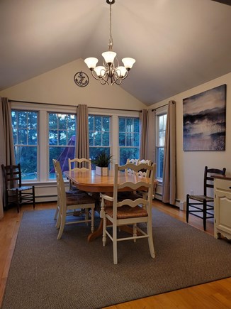 Brewster Cape Cod vacation rental - Dining room looking out on back yard
