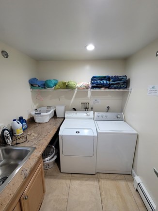 Brewster Cape Cod vacation rental - First floor laundry right off kitchen and pantry