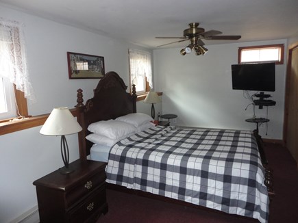 Wellfleet Cape Cod vacation rental - Queen bedroom in lower walkout level, tv, and ceiling fan