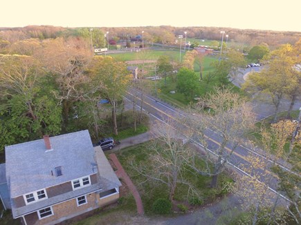 Orleans Cape Cod vacation rental - Aerial view of home - walk to Eldredge Park for baseball games