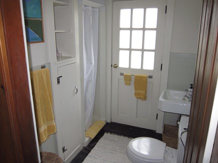 Chatham village Cape Cod vacation rental - Bath with shower.