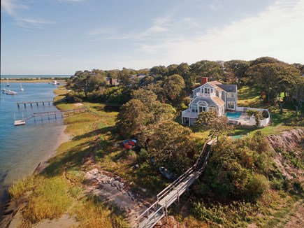 Chatham  Cape Cod vacation rental - Stately home on exclusive Stage Island with private dock
