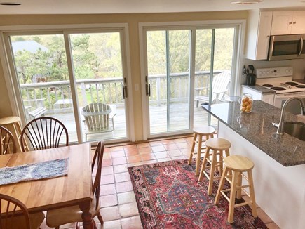 Brewster Cape Cod vacation rental - Kitchen/dining area & deck