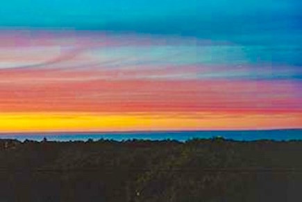 Brewster Cape Cod vacation rental - Sunset View over Cape Cod Bay from upper deck