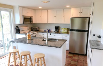 Brewster Cape Cod vacation rental - Newer kitchen with balcony access