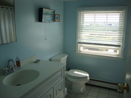 Truro Cape Cod vacation rental - 2nd floor full bathroom with new bathtub and tile shower