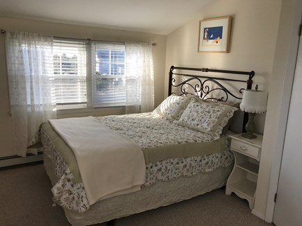 Truro Cape Cod vacation rental - Sunny 2nd floor queen bedroom with mattress topper, futon & AC