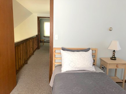 Wellfleet Cape Cod vacation rental - Can see down the upstairs hallway to the other room with 2 twins