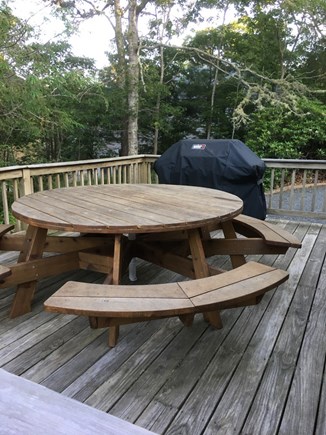 Chatham Cape Cod vacation rental - Nat Gas Grill, Deck w. custom made cedar picnic table to seat 12