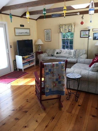 Chatham Cape Cod vacation rental - Den with Sleeper Sofa and TV