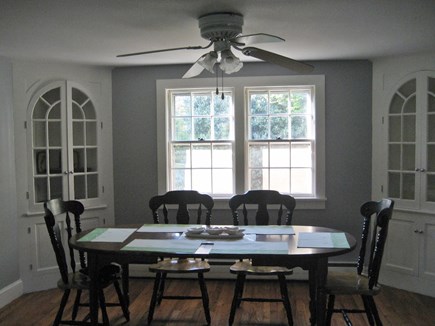 South Harwich Cape Cod vacation rental - Large Dining Area W/ 6 Chairs, Fan