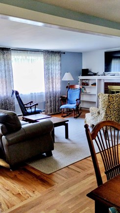 South Harwich Cape Cod vacation rental - Living Room, Part of Dining Room