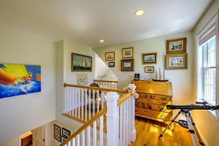 East Sandwich Cape Cod vacation rental - Stairway and sitting area on 3rd level.