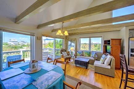 East Sandwich Cape Cod vacation rental - Open concept living room/dining.