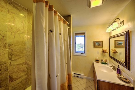 East Sandwich Cape Cod vacation rental - Bathroom three - shower/tub combo.