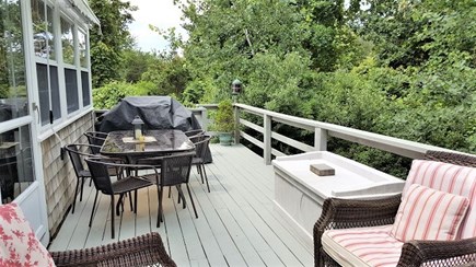 Dennis Cape Cod vacation rental - Back Deck off family room