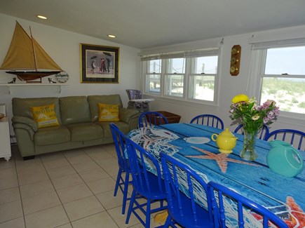 East Sandwich Cape Cod vacation rental - Sitting area adjacent to dining