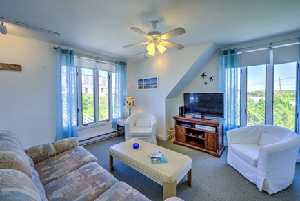 East Sandwich Cape Cod vacation rental - TV and comfortable seating in Living area