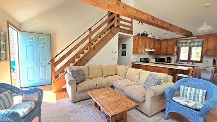 South Eastham near Boat Meadow Cape Cod vacation rental - Living room and kitchen