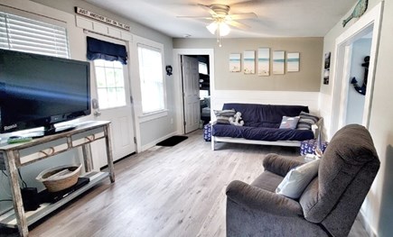 South yarmouth Cape Cod vacation rental - Comfortable seating area with 40in tv