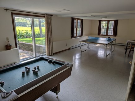 near South & West Chatham line Cape Cod vacation rental - Daylight game room.  Ping-Pong, Bumper-Pool, Air-Hockey.