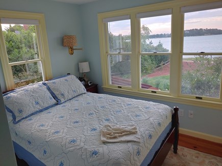 North Chatham Cape Cod vacation rental - Sunny first floor double bed bedroom 3 with views of the water