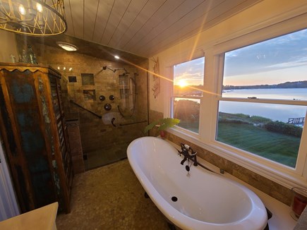 North Chatham Cape Cod vacation rental - Sunset views from the 2nd floor bathtub