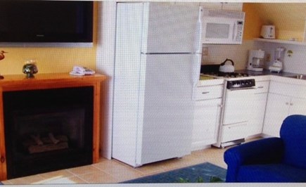 Dennisport Cape Cod vacation rental - Kitchen area adjacent to living room and dining area.