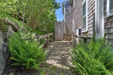 Chatham Cape Cod vacation rental - Ramp leading to back door with outdoor shower in the back.