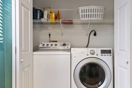 East Orleans Cape Cod vacation rental - Washer and dryer in the first floor bath.