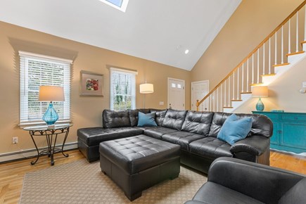 East Orleans Cape Cod vacation rental - Spacious living area with stairs leading to second level.