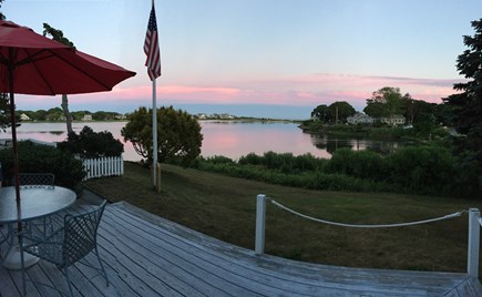 Falmouth Heights Cape Cod vacation rental - Deck view of saltwater pond