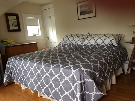 Falmouth Heights Cape Cod vacation rental - Master Bedroom King/2 twins . View of Pond