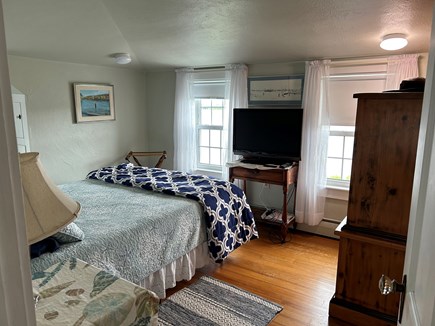Falmouth Heights Cape Cod vacation rental - Queen Bedroom view of pond and deck
