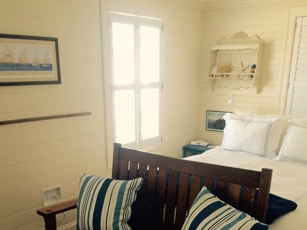 Plymouth MA vacation rental - Master Bedroom w/ private entrance to bath. Flat screen cable TV.