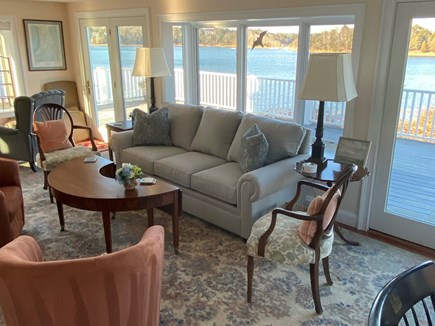 Orleans, Grandview Cape Cod vacation rental - Living Room looking NW to Mill Pond, Nauset Harbor, Atlantic