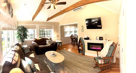Eastham Cape Cod vacation rental - Bright and comfortable living room with AC/Heat