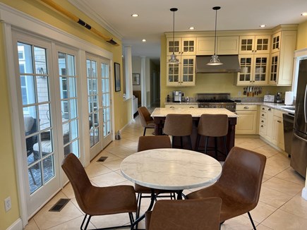 East Orleans Cape Cod vacation rental - Bistro table and counter stools for coffee time and casual dining