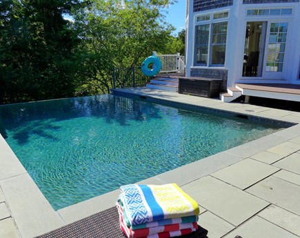 East Orleans Cape Cod vacation rental - Private heated pool with infinity edge right out your door