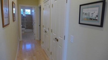 East Orleans Cape Cod vacation rental - Hallway to top floor queen room and full bathroom